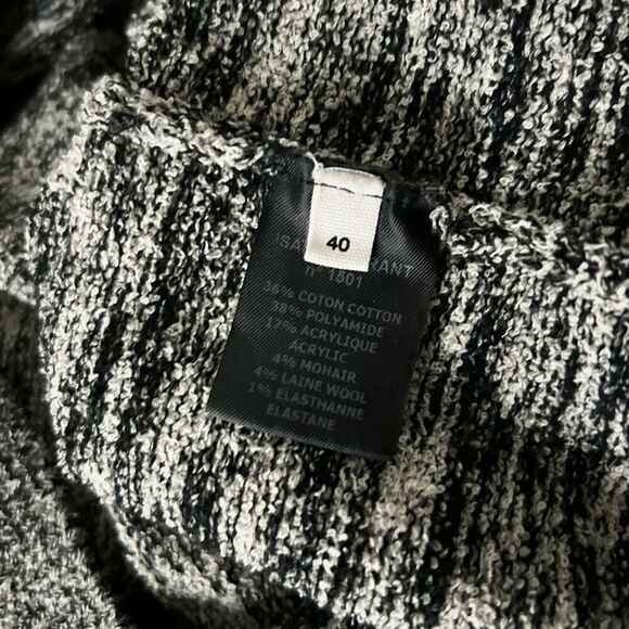 Isabel Marant Etoile Elsa Sweater Dress Monochrome Wool Blend Size 40 FR 8 US - Picture 5 of 6